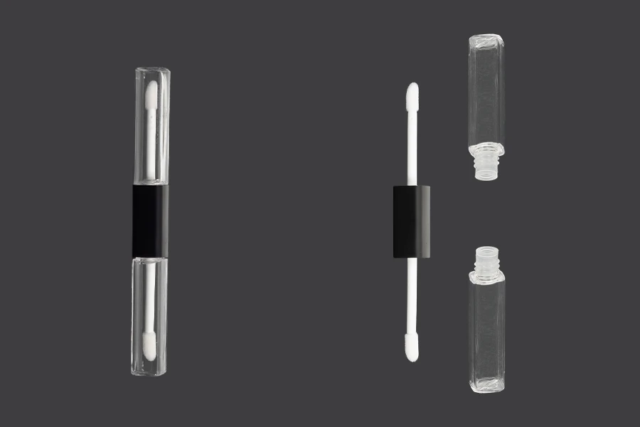 Μπουκαλάκι για lip gloss με δύο θήκες των 6 ml Μπουκαλάκι για lip gloss με δύο θήκες των 6 ml