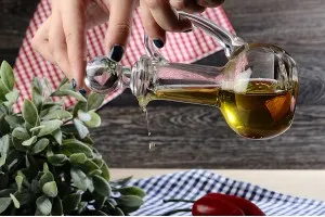 Canette en verre avec poignée et bouchon en verre 165 x 79-3