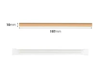 Καλαμάκια χάρτινα, οικολογικά 197x10 mm σε κραφτ χρώμα - 50 τμχ (ατομική συσκευασία) Καλαμάκια χάρτινα, οικολογικά 197x10 mm σε κραφτ χρώμα - 50 τμχ (ατομική συσκευασία)