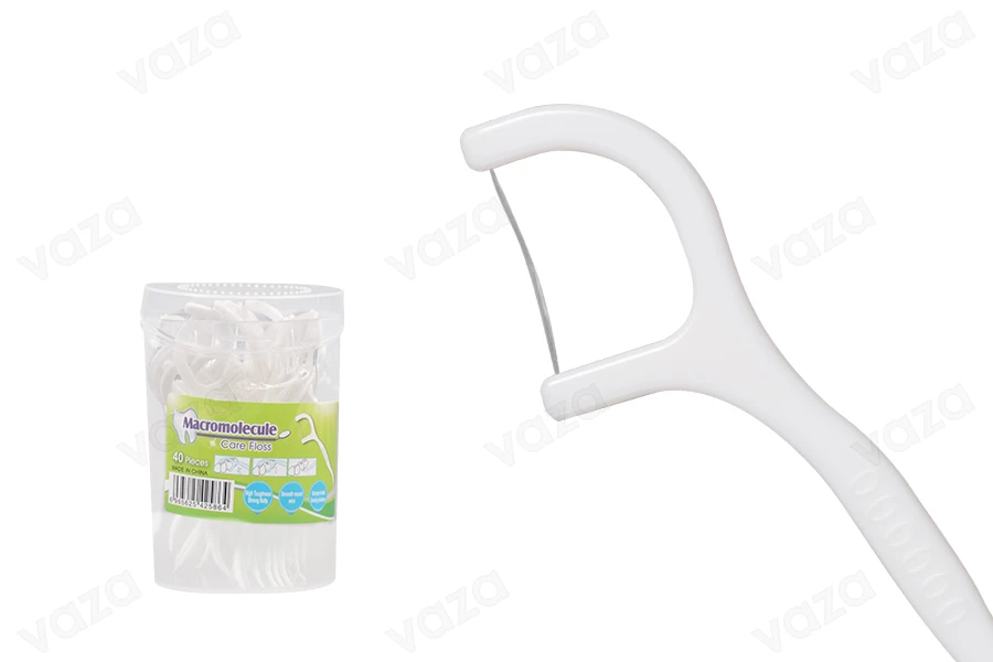 Kruajtëse dhëmbësh me fije dentare 7 cm - pako me 480 copë (12 kuti nga 40 copë)    -εικόνα_προϊοντική
