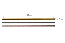 Καλαμάκια χάρτινα 197x6 mm οικολογικά σε χρώματα μεταλιζέ - 25 τμχ Καλαμάκια χάρτινα 197x6 mm οικολογικά σε χρώματα μεταλιζέ - 25 τμχ