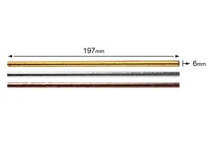 Paper straws 197x6 mm - ecological - in metallic colors - 25 pcs-3
