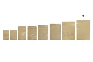 Basteltaschen vom Typ Doy Pack mit Reißverschl-Verschluss und Fenster, transparenter Innen- und Außenverkleidung und Versiegelungsfunktion mit 200x50x295 mm Heißsiegelung - 100 Stk-3