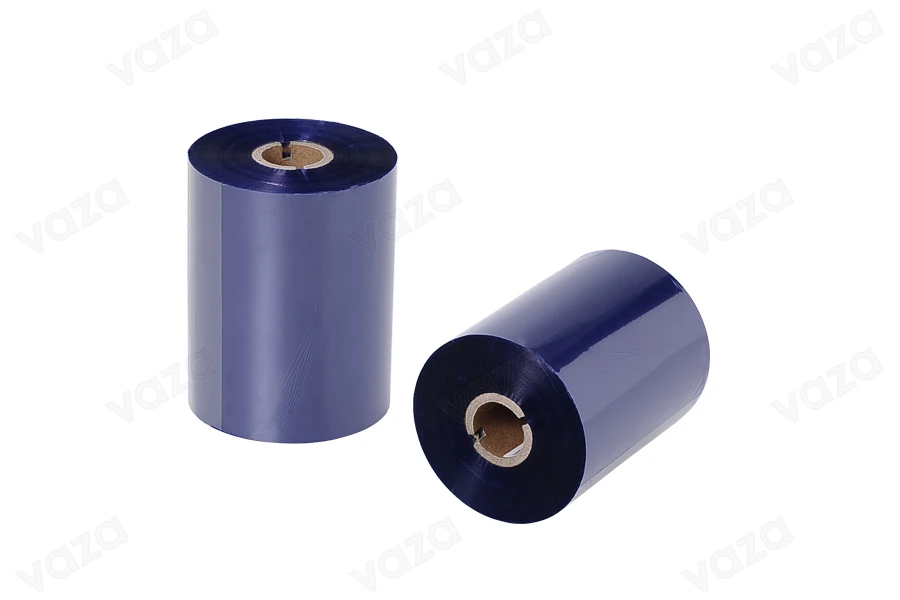 Μελανοταινία Wax Resin OUT σε μπλε χρώμα 110x600-εικόνα_προϊοντική