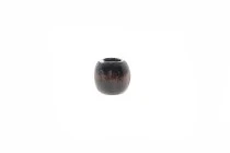 Χάντρες ξύλινες μικρές σκούρο καφέ 10x10 mm Χάντρες ξύλινες μικρές σκούρο καφέ 10x10 mm