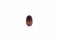 Χάντρες ξύλινες μικρές σκούρο καφέ 0,3x0,6 mm