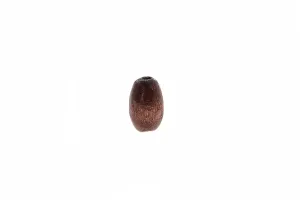 Small dark brown wooden beads in size 0,3x0,6 mm-2