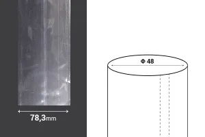 Καψύλιο θερμοσυρρικνούμενο πλάτος 78,3 mm με εγκοπή - σε τρεχούμενο μέτρο (Φ 48)-4