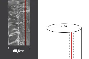 Καψύλιο θερμοσυρρικνούμενο πλάτος 65,8 mm με εγκοπή - σε τρεχούμενο μέτρο (Φ 40)-4