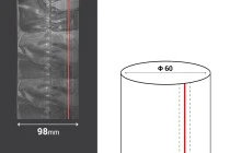 Καψύλιο θερμοσυρρικνούμενο πλάτος 98 mm με εγκοπή - σε τρεχούμενο μέτρο (Φ 60) Καψύλιο θερμοσυρρικνούμενο πλάτος 98 mm με εγκοπή - σε τρεχούμενο μέτρο (Φ 60)