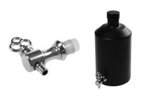Silver half-turn metal dispenser tap-2