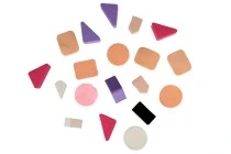 Makeup sponges in various shapes and colors - pack of 20 pcs