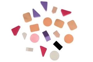 Makeup sponges in various shapes and colors - pack of 20 pcs-2