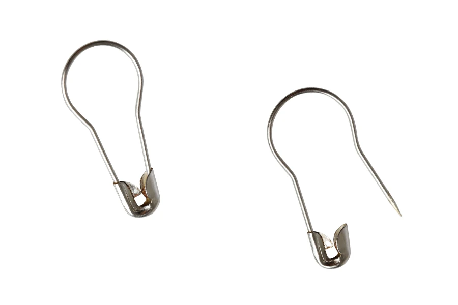 Round safety pin (bell) 20 mm in silver color - 1728 pcs