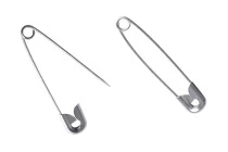 Metallic pin 40 mm in silver color - 1000 pcs