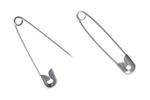 Metallic pin 40 mm in silver color - 1000 pcs-1