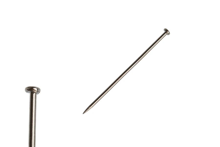 Metallic pin 20 mm in silver color - 7000 pcs