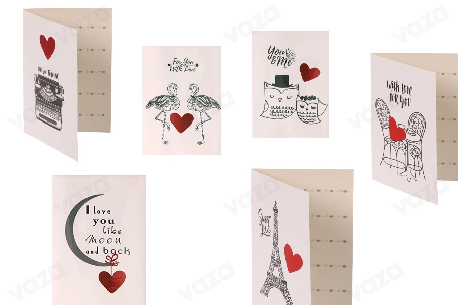 Biglietti d'auguri di carta in vari modelli - 120 pezzi Biglietti d'auguri di carta in vari modelli - 120 pezzi-gruppo_immagini
