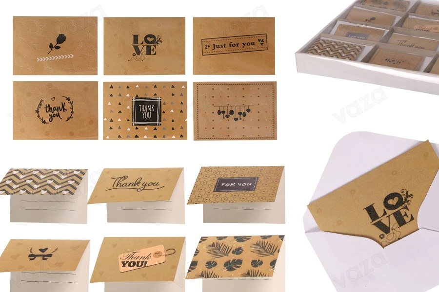 Paper greeting cards in many designs - available in a package with 120 pcs-εικόνα_προϊοντική