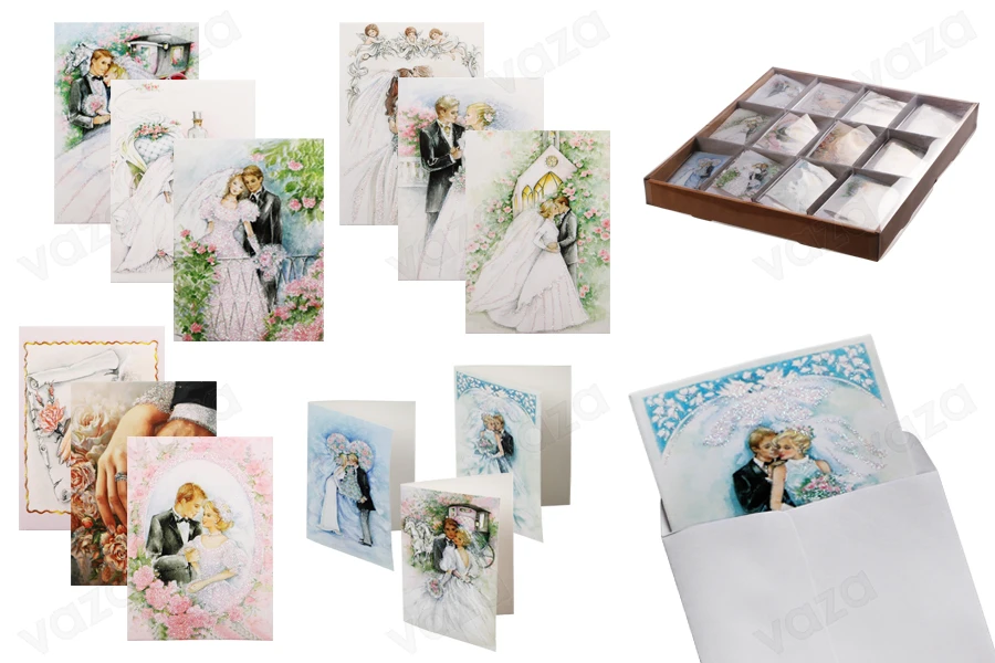 Biglietti d’auguri di matrimonio – 120 pz (diversi disegni) Biglietti d’auguri di matrimonio – 120 pz (diversi disegni)-immagine_prodotto