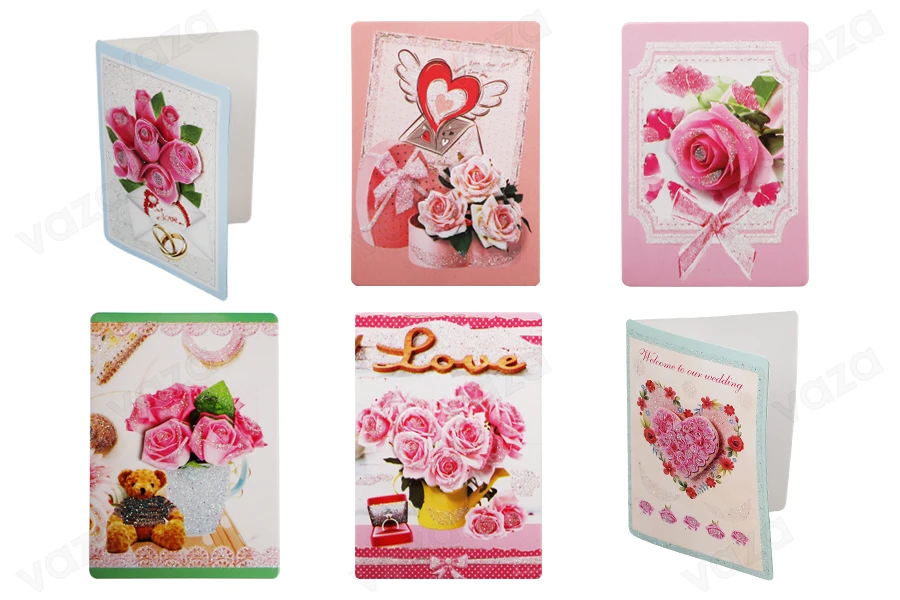 Wedding congratulations cards in many designs - available in a package with 120 pcs-image_dimensions