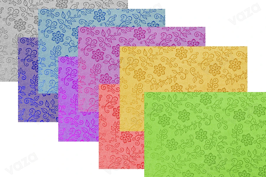 Metallic flower pattern cellophane wrapping sheets in size 50x70cm - available in a package with 20 pcs Metallic flower pattern cellophane wrapping sheets in size 50x70cm - available in a package with 20 pcs-image_product