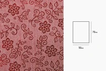 Metallic flower pattern cellophane wrapping sheets in size 50x70cm - available in a package with 20 pcs-εικόνα_σύνθεση