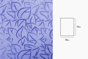 Cellophane métallique de 50 x 70 cm avec motif de feuilles - 20 pièces-4