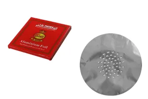 Papier aluminium avec trous pour narguilé - 50 pcs-2