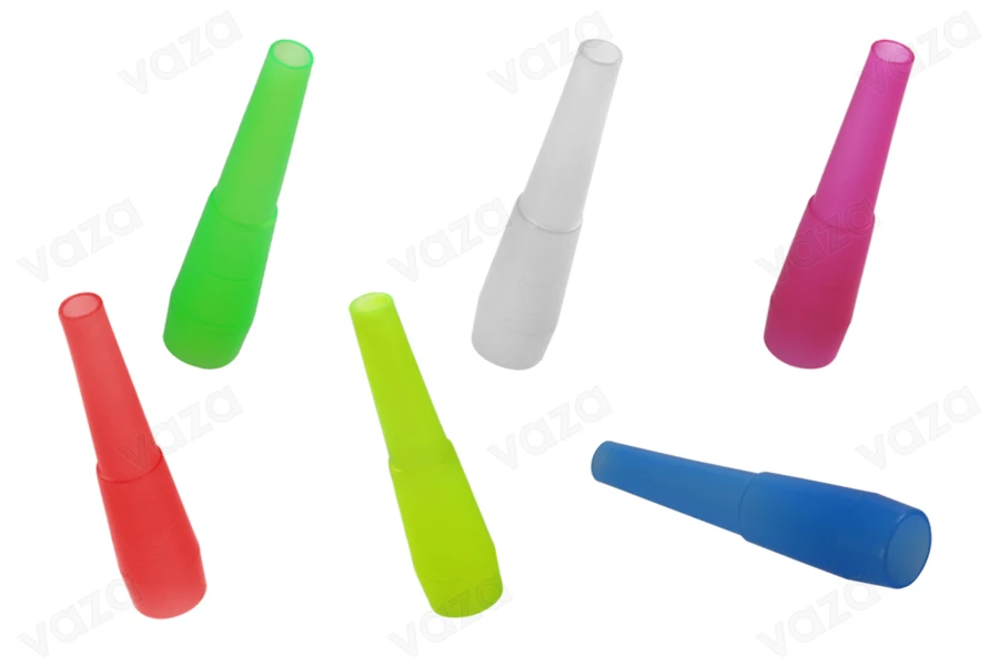 Bocchini  per narghilè sigillato singolarmente – 100 pz (vari colori)-dimensioni_immagine
