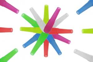 Pipettes pour narguilé dans un emballage individuel - 100 pcs (variété de couleurs)-3