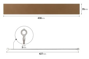 Ανταλλακτικό πανί 430x35 mm και σύρμα 427x3 mm για θερμοκολλητικό χειρός