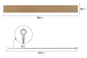 Ανταλλακτικό πανί 505x39 mm και σύρμα 515x3 mm για θερμοκολλητικό χειρός-1