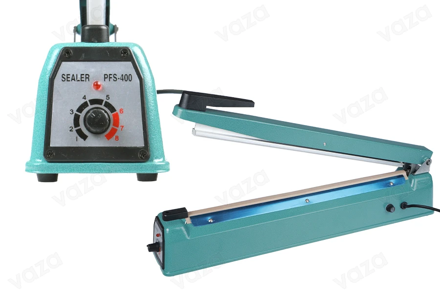 Tabletop hand held heat sealer with safety system and - 40 cm seal length and 8 mm seal width-image_product