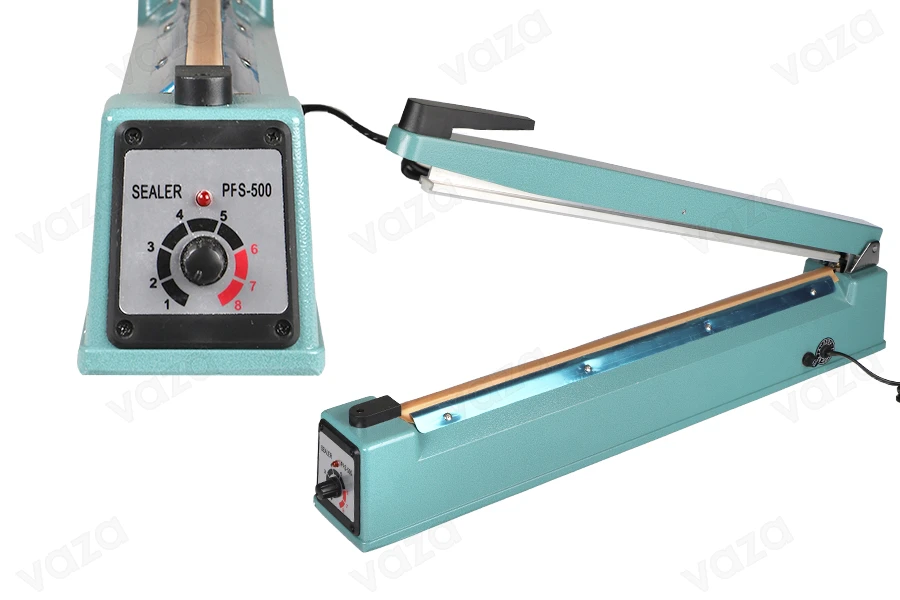 Tabletop hand held heat sealer with safety system - 50 cm seal length and 8 mm seal width-photo_produit