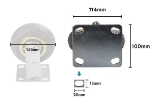 Stabiler Rollstuhl (6 inches)-2