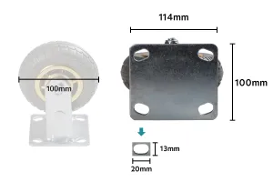 Stabiler Rollstuhl (4 inches)-2