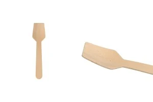 95 mm wooden spoons in individual packaging - 100 pcs-1