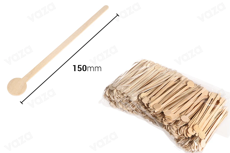Përzierës druri 150 mm – paketim prej 1000 copësh.-εικόνα_διαστάσεις