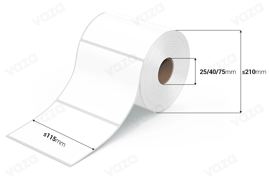 Étiquette en rouleau Étiquette en rouleau-photo_dimensions