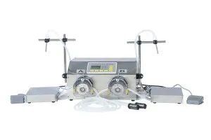 Flüssigkeitsabfüllmaschine mit Peristaltikpumpe und Wiegefunktion (30 - 6000ml, Doppelmündung)-1