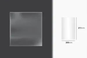 Wrapping and packaging shrinkage (BOPP) film 203x211mm - 100 pcs