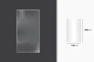 Wrapping and packaging shrinkage (BOPP) film 135x250mm - 100 pcs