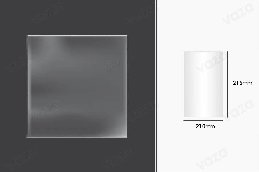 Film étirable pour emballage et de conditionnement 210 x 215 mm - paquet de 100 pièces-photo_produit