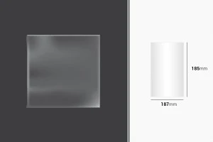 Wrapping and packaging shrinkage (BOPP) film 187x185mm - 100 pcs