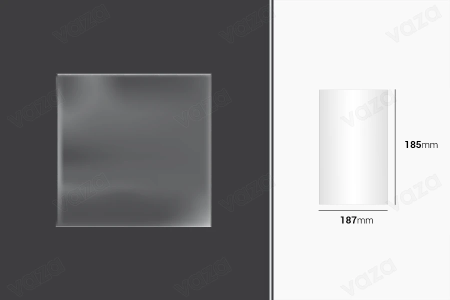 Pellicola - membrana per avvolgimento e confezionamento 187x185 mm - pacchetto da 100 pezzi.-immagine_prodotto