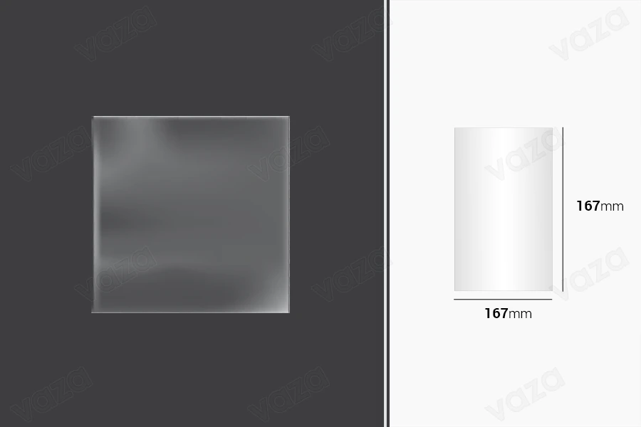 Pellicola - membrana per avvolgimento e confezionamento 167x167 mm - pacchetto da 100 pezzi. Pellicola - membrana per avvolgimento e confezionamento 167x167 mm - pacchetto da 100 pezzi.-εικόνα_προϊοντική