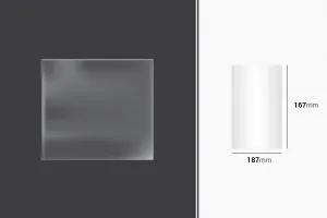 Wrapping and packaging shrinkage (BOPP) film 187x167mm - 100 pcs