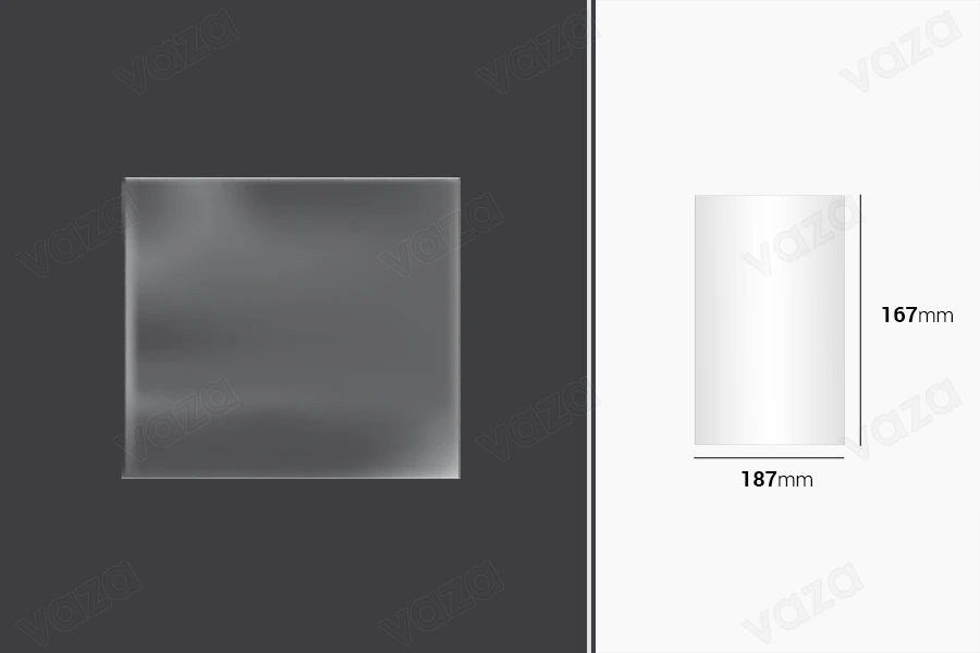 Film étirable pour emballage et de conditionnement 187 x 167 mm - lot de 100 pièces Film étirable pour emballage et de conditionnement 187 x 167 mm - lot de 100 pièces-photo_produit