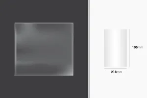 Wrapping and packaging shrinkage (BOPP) film 218x195mm - 100 pcs
